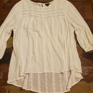 Torrid eyelet lace blouse